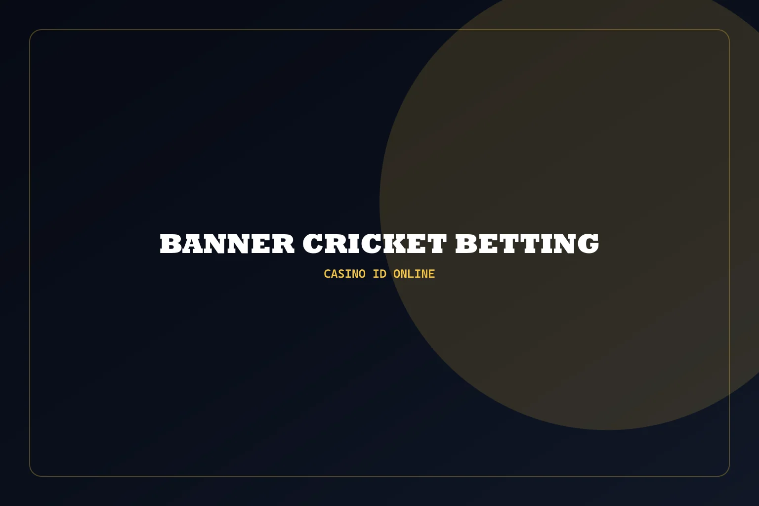 Floodlit cricket stadium with golden trophy — live cricket betting banner